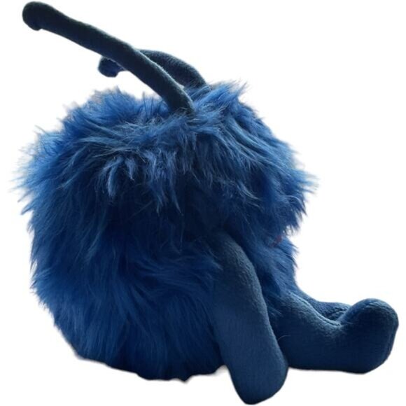 Fluffy Blue Gaboochi Plush Toy With Antennae & Soft Body 10" - Picture 5 of 7